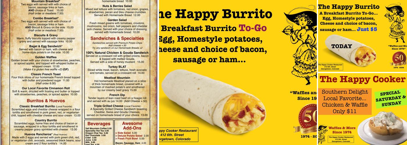 Happy Cooker Restaurant Menu