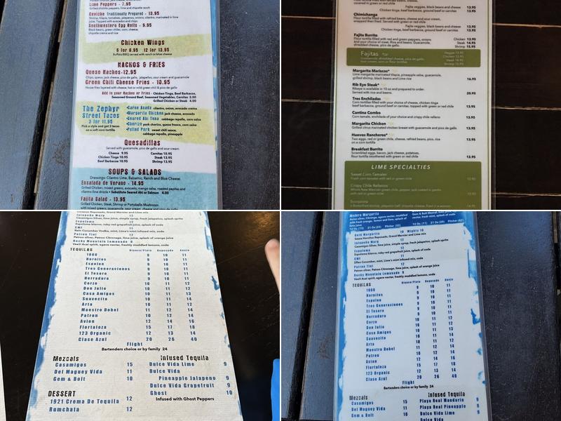 Lime - An American Cantina Menu