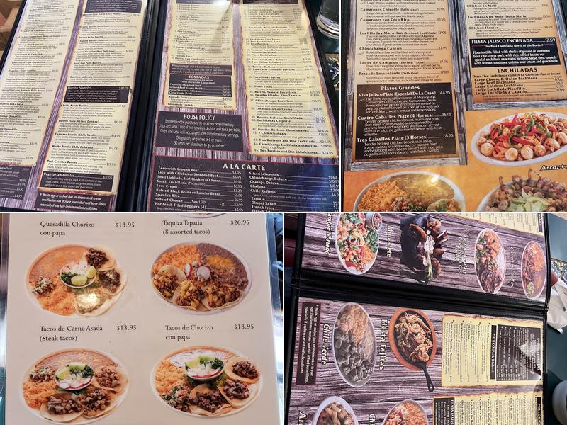 Fiesta Jalisco Menu