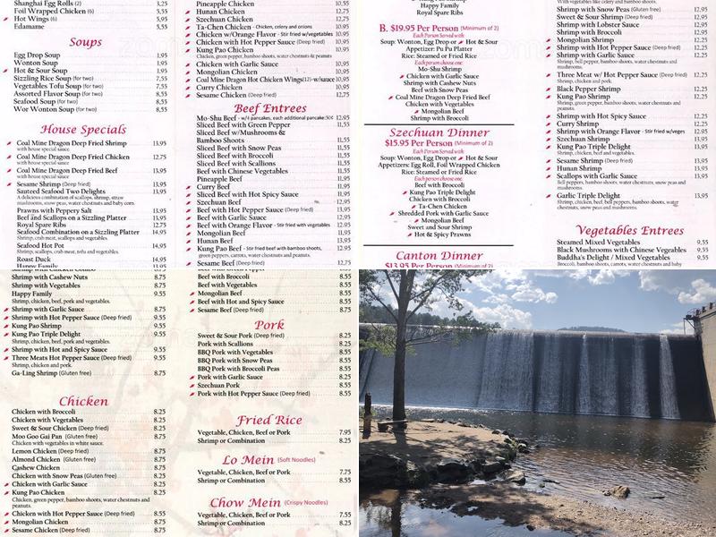 Coal Mine Dragon Menu