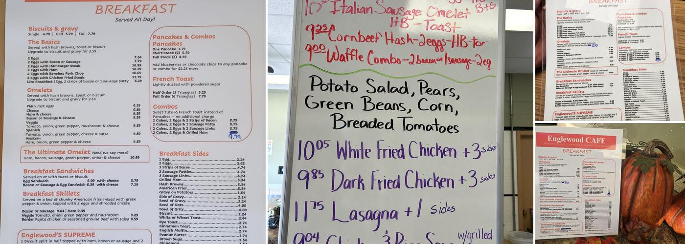 Englewood Cafe Menu