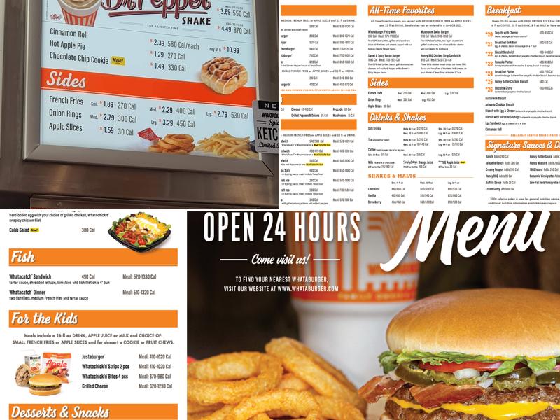 Whataburger Menu