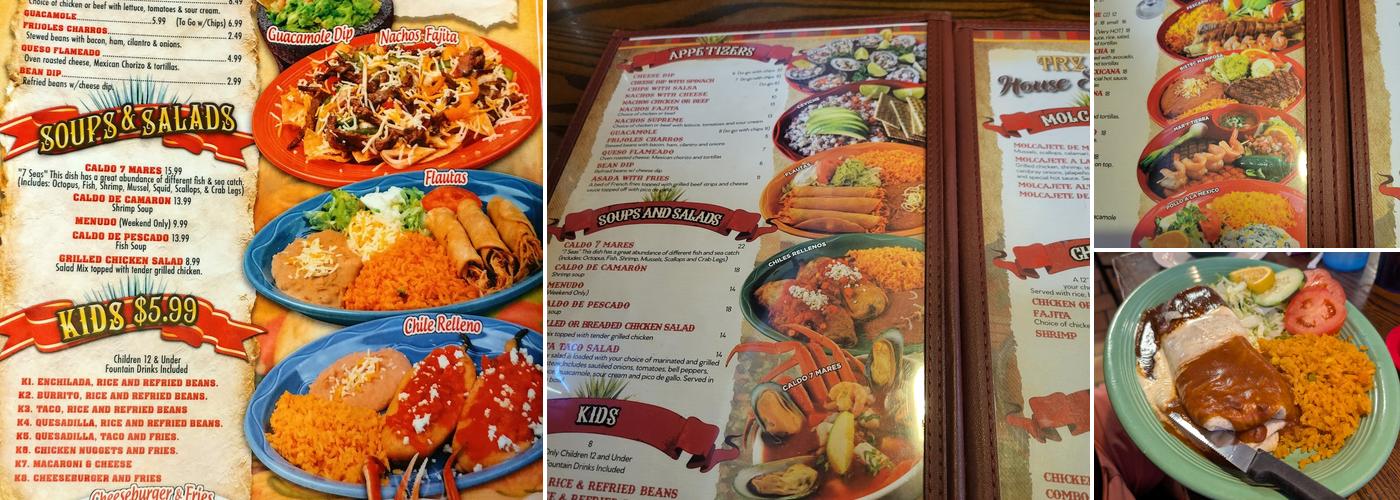 Taqueria Mexico #2 Menu