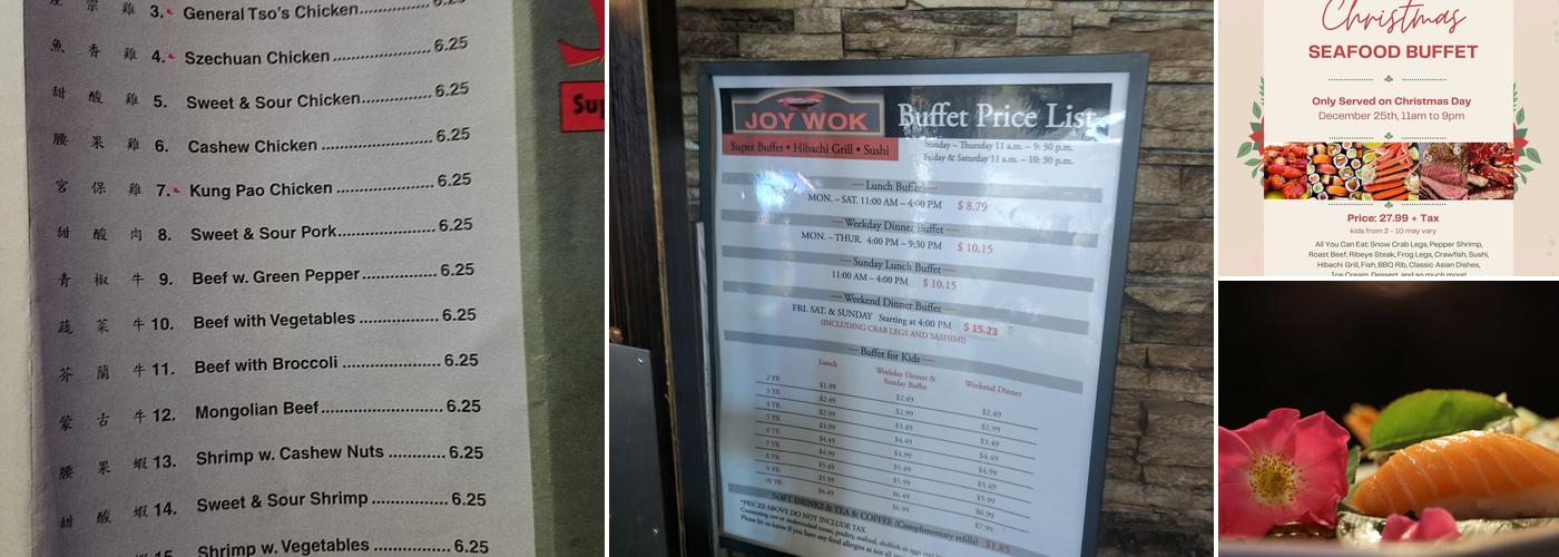 Joy Wok Menu