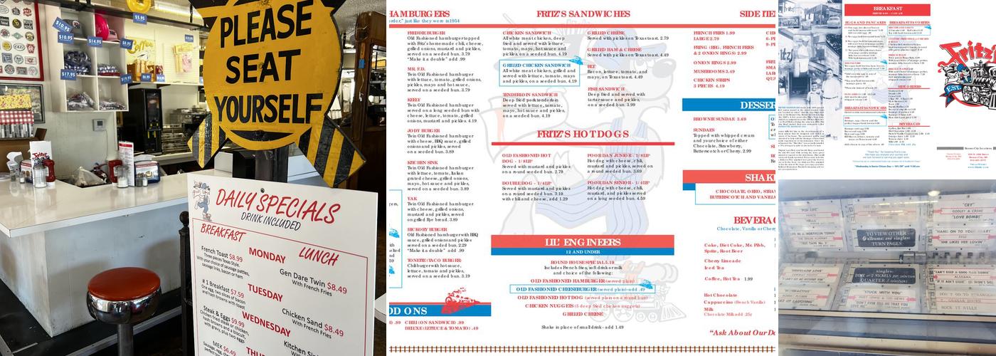 Fritz's Menu
