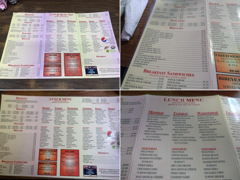 City Cafe Menu
