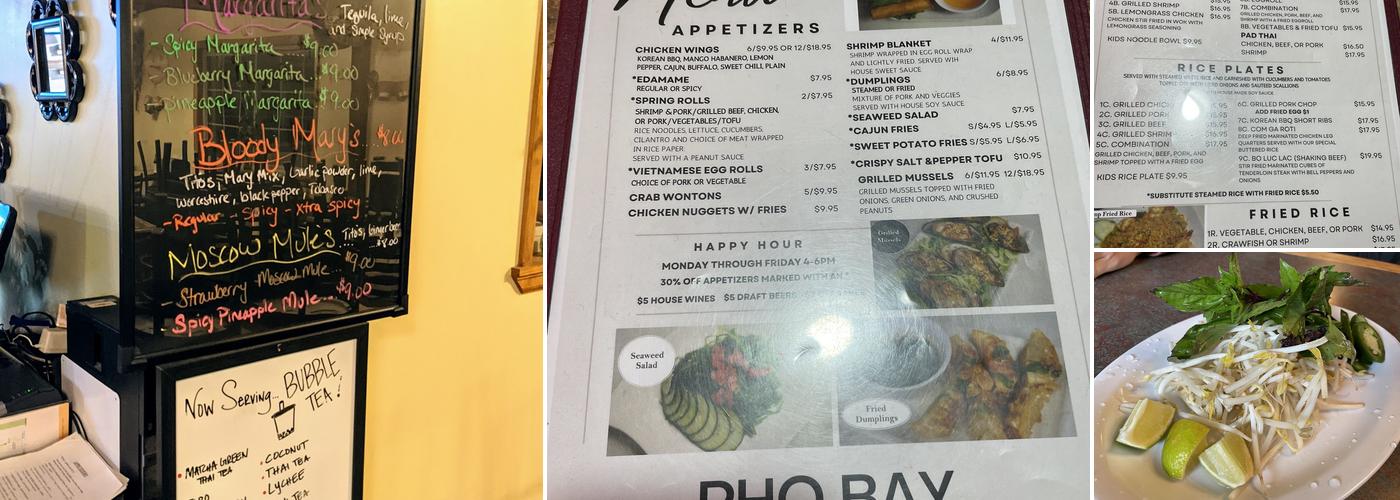 Phở Bay Georgetown Menu