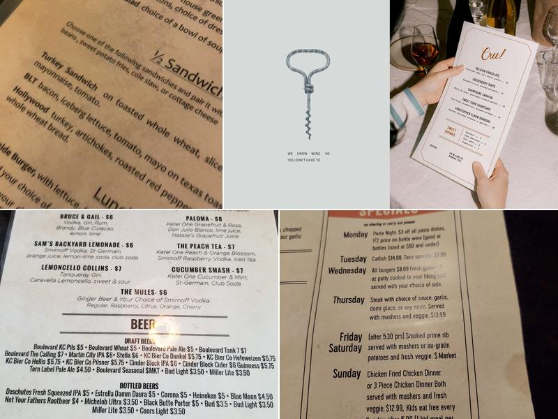 Michael Forbes Bar & Grille Menu