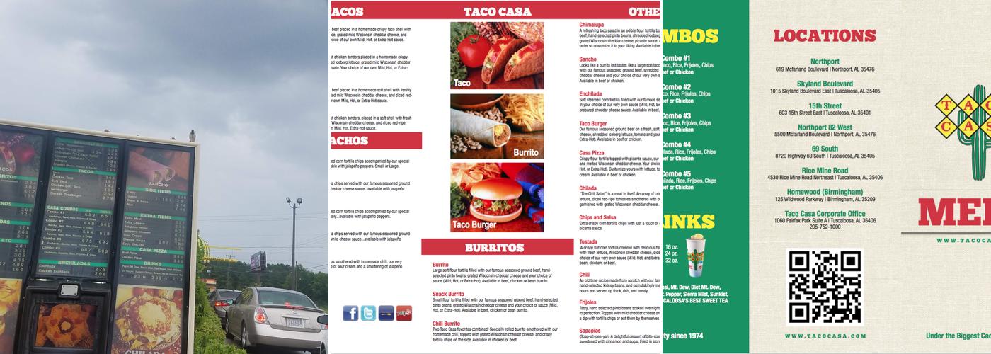 Taco Casa Menu