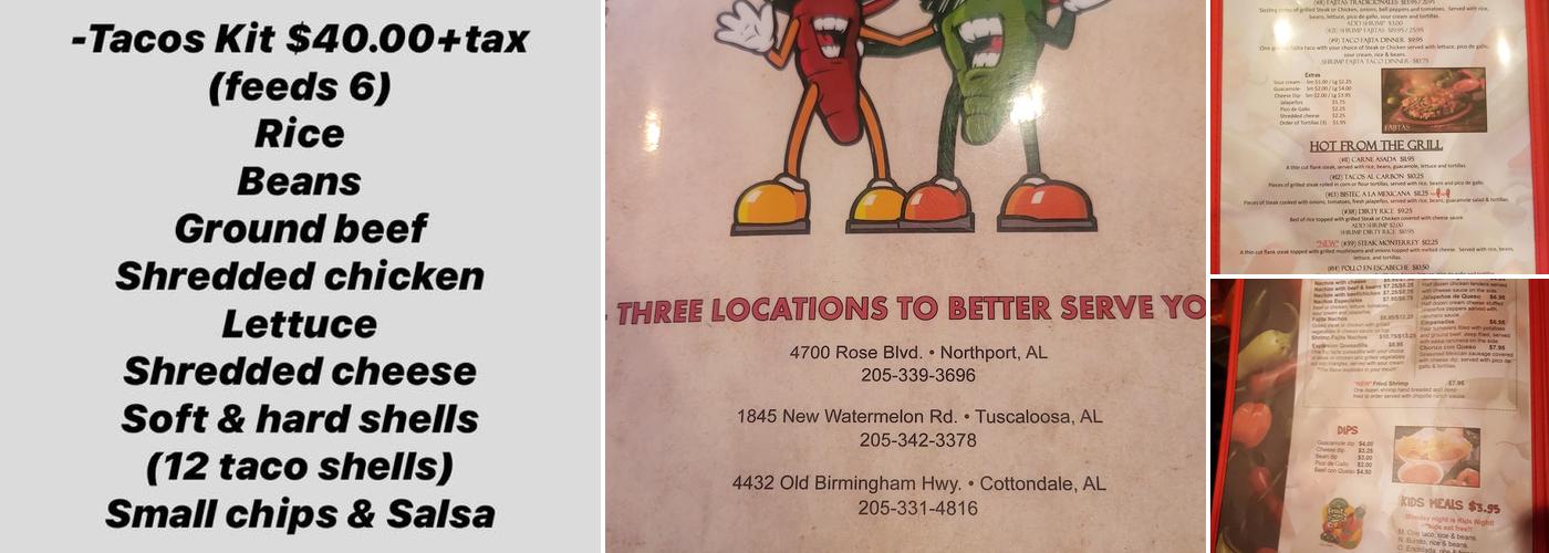 Jalapeños Mexican Grill Menu