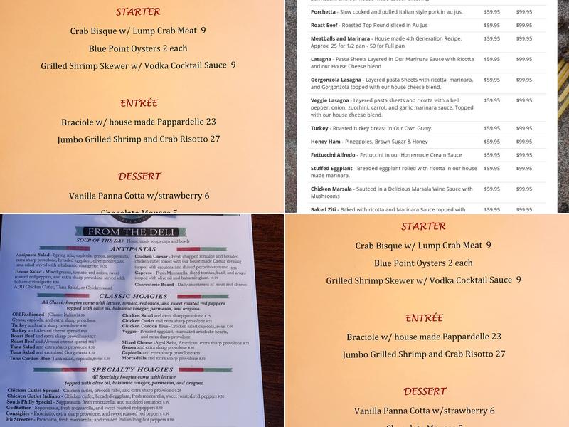 Skippack Village Italian Market Menu