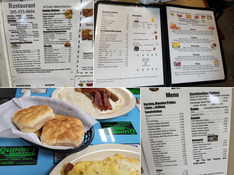Wright's Restaurant Menu