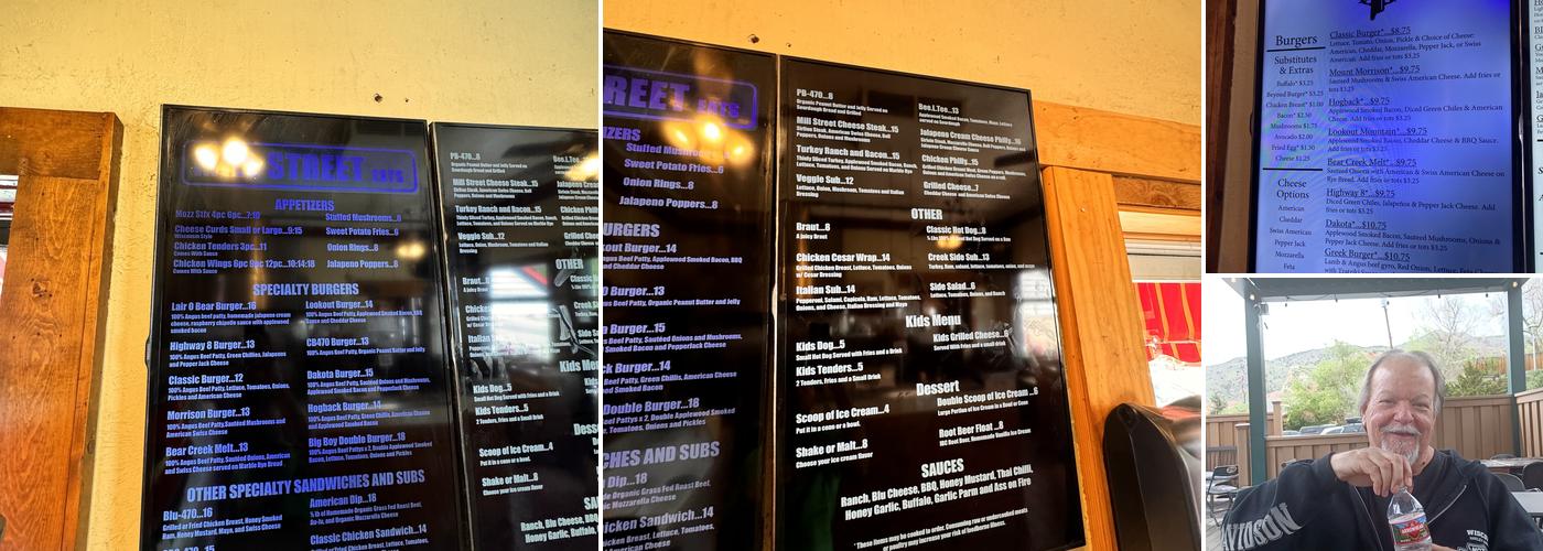 Mill Street Eats Menu