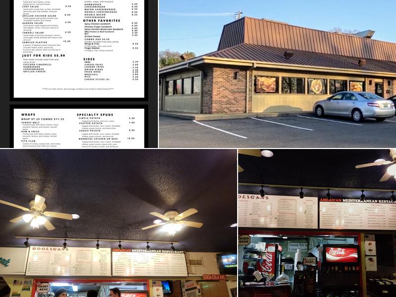 Hooligans Restaurant Menu