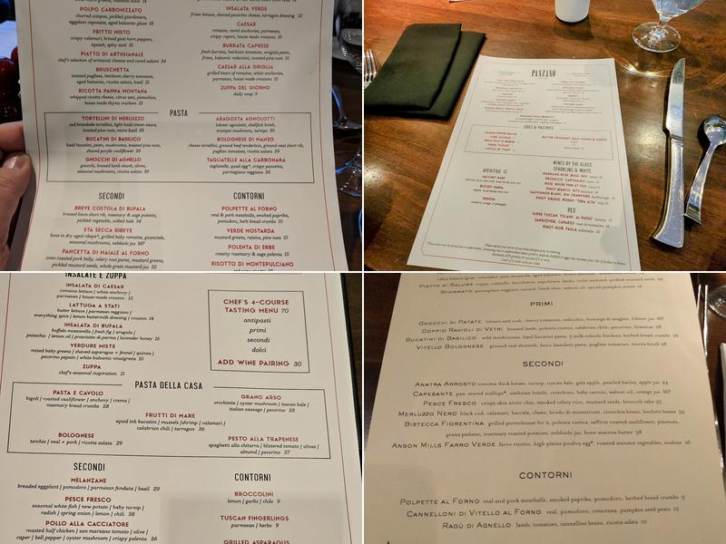 Panzano Menu