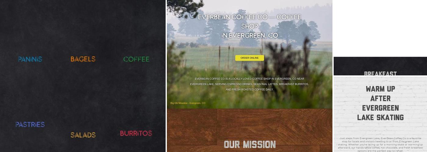 EverBean Coffee Co Menu