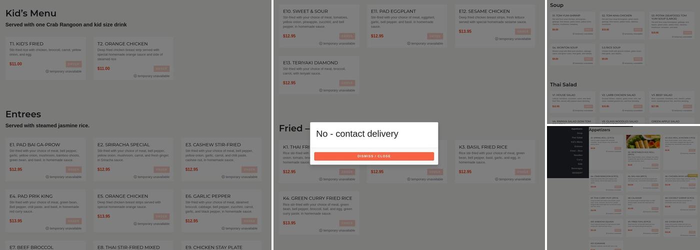 Thai Diamond Y&M Menu