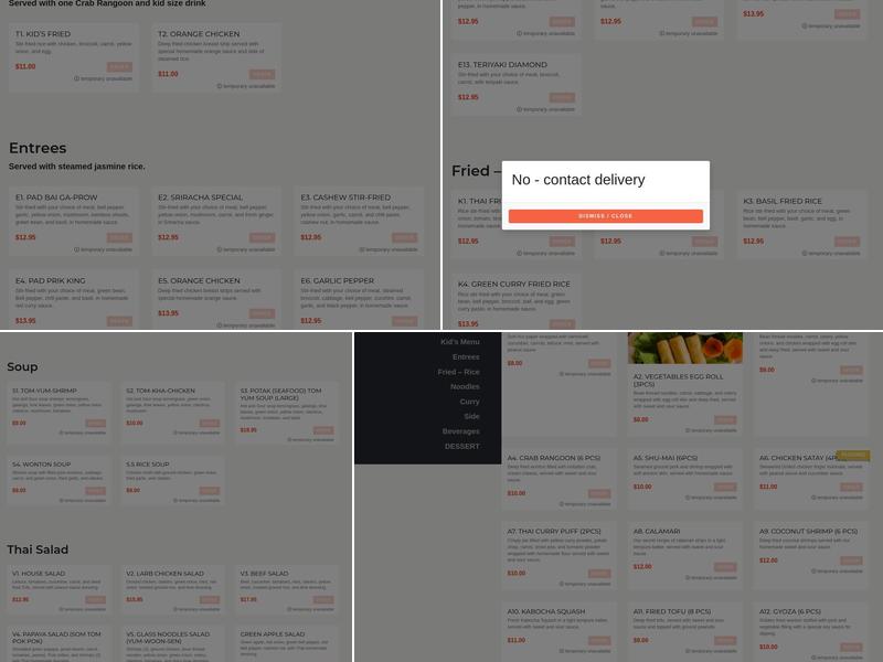 Thai Diamond Y&M Menu