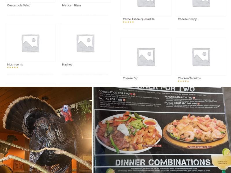 Casa Tequilas Evergreen Menu