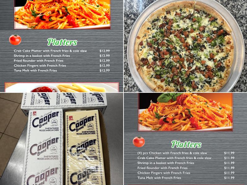 Argento's Pizza Pottstown Menu