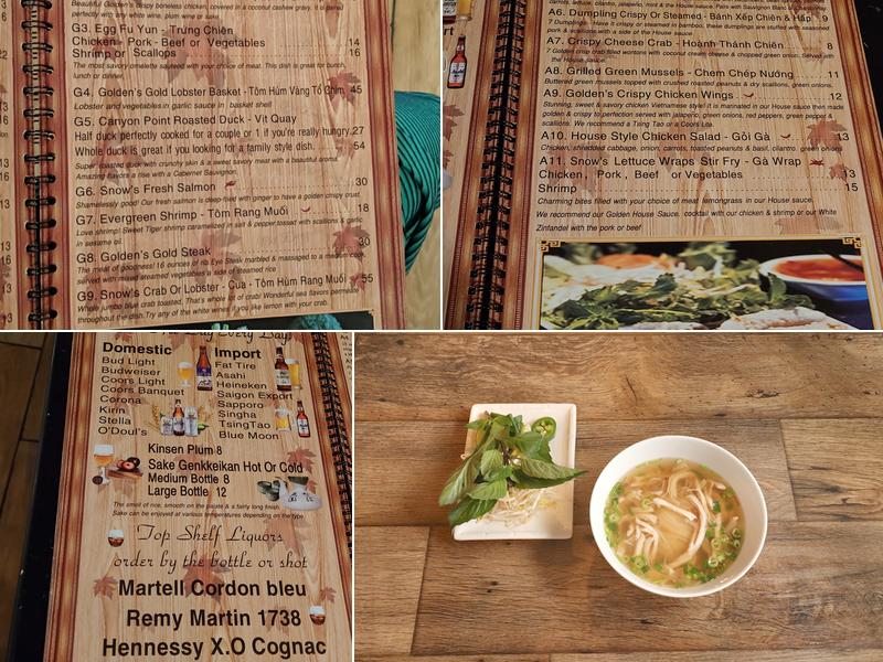 Pho Evergreen Menu