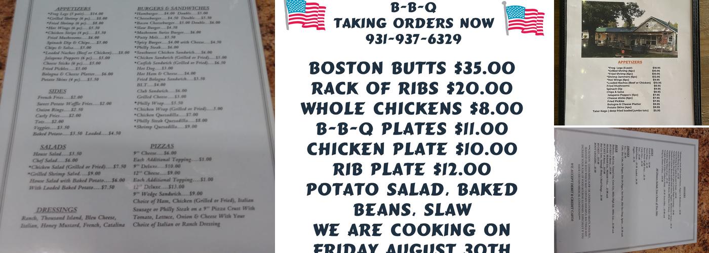 E & D Bar and Grill Menu