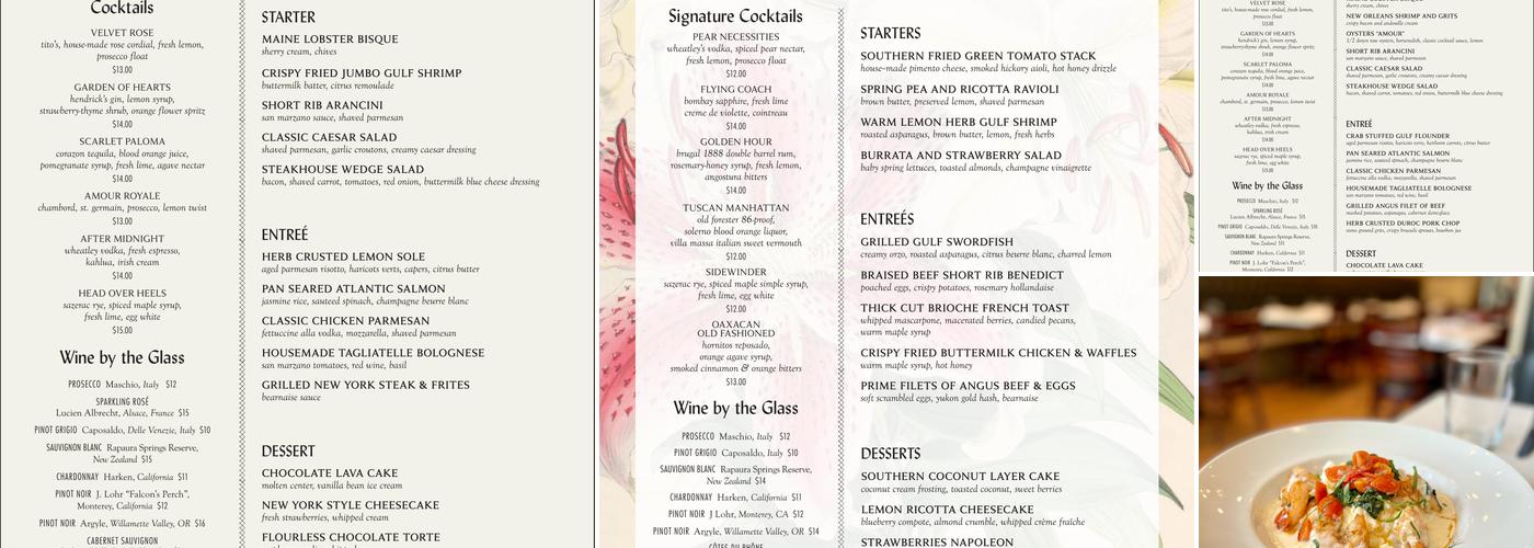 Commerce Kitchen Menu