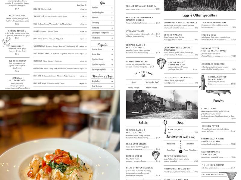 Commerce Kitchen Menu