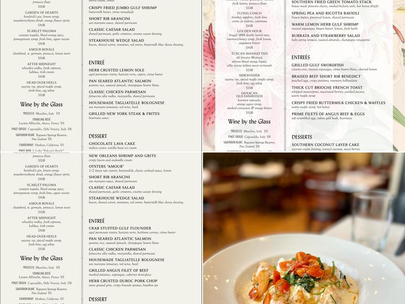 Commerce Kitchen Menu