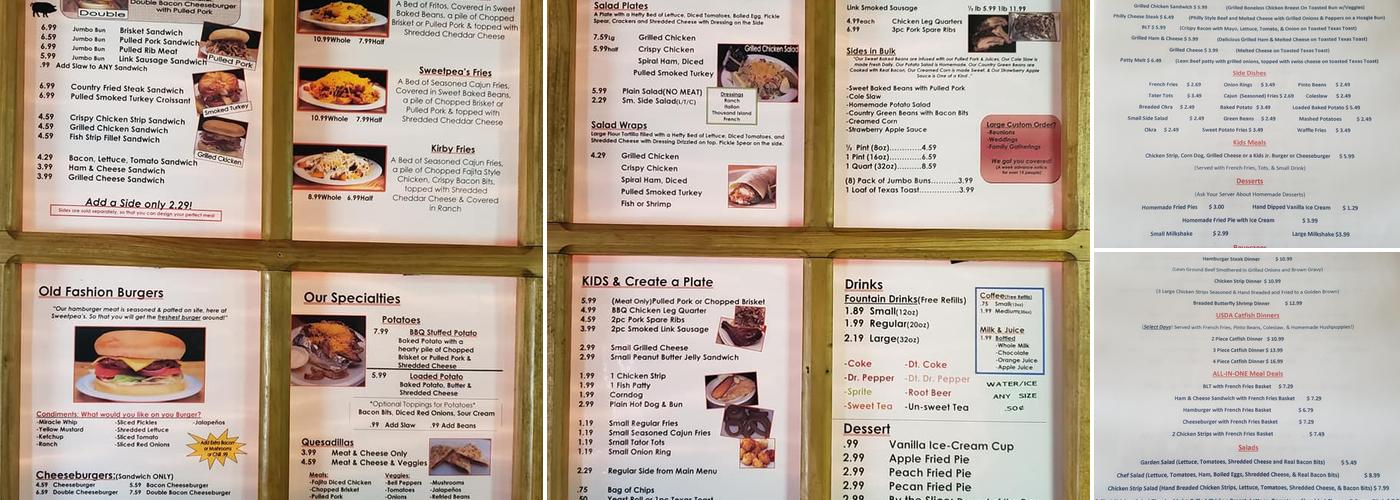 Telinga's Mexican Restaurant Kirby Menu