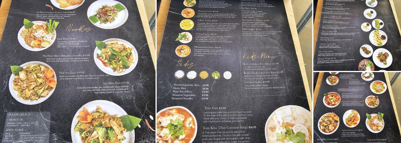 Pad Thai Restaurant Menu
