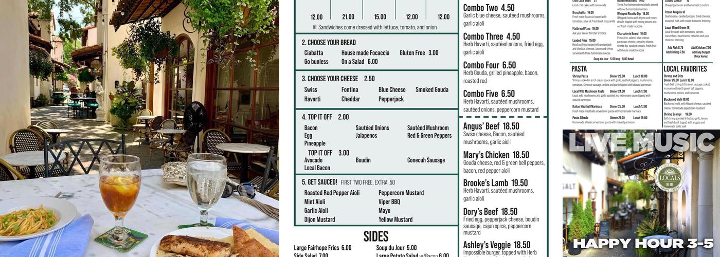 Locals Menu