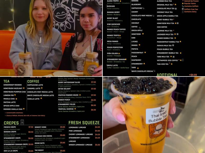 Dragonfly Tea Zone Menu