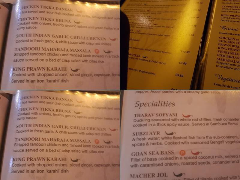 The Cinnamon Tree Menu