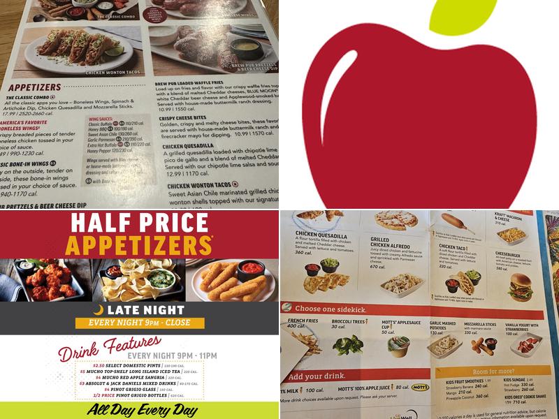 Applebee's Grill + Bar Menu