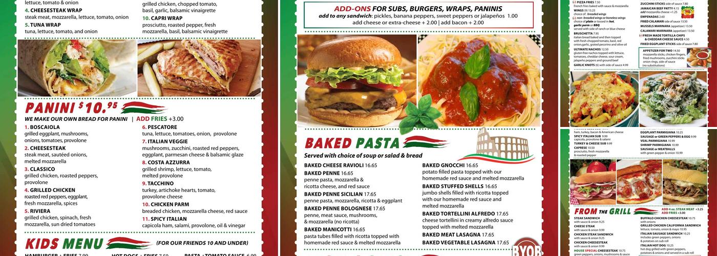 Franks Pizza & Italian Restaurant Menu
