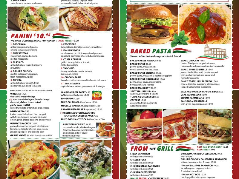 Franks Pizza & Italian Restaurant Menu