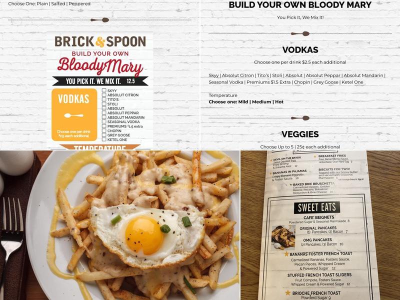 Brick & Spoon- I65 Menu