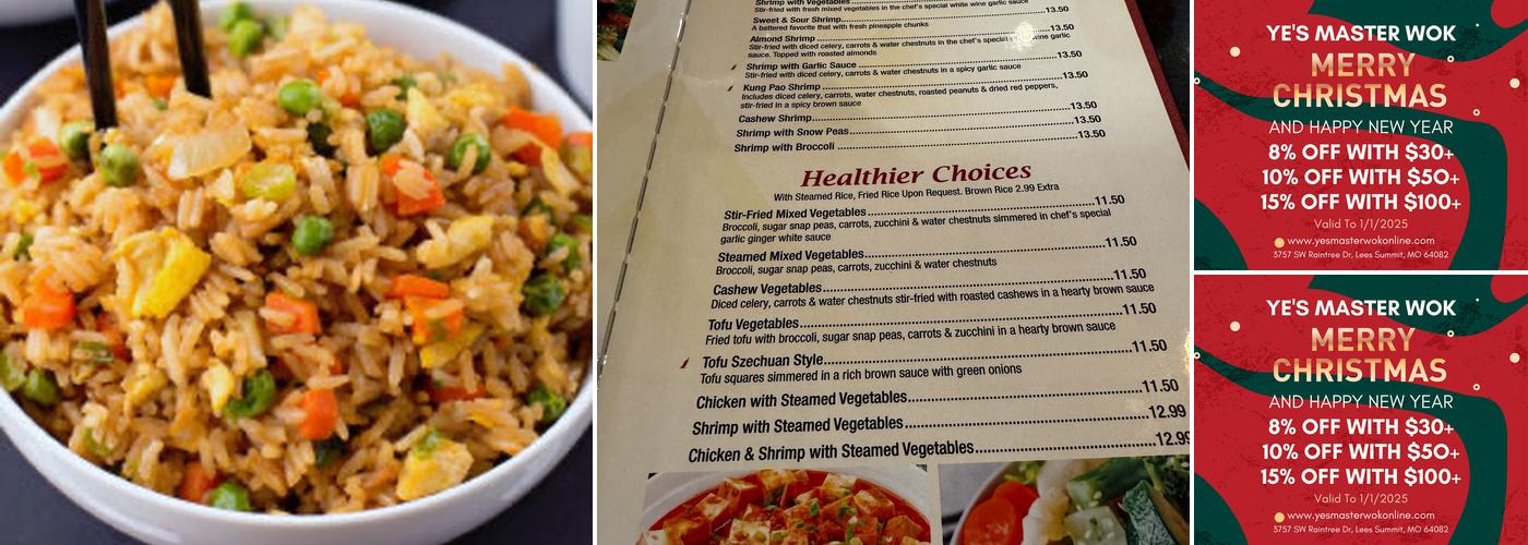 Ye's Master Wok Menu