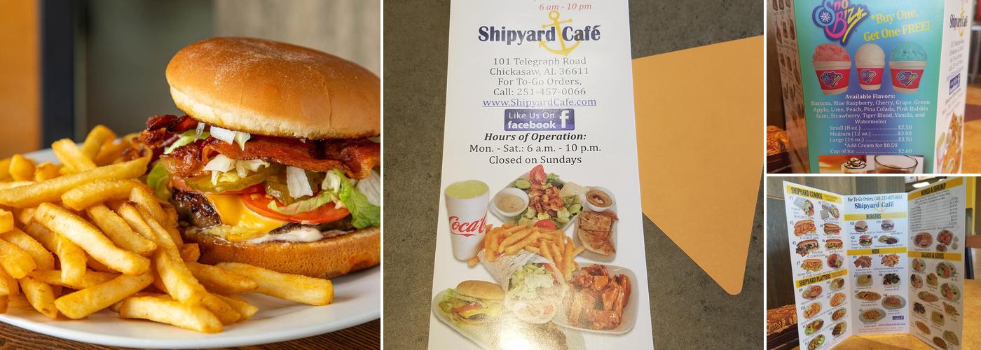 Shipyard Café Menu