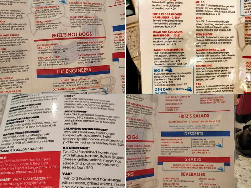 Fritz's Menu