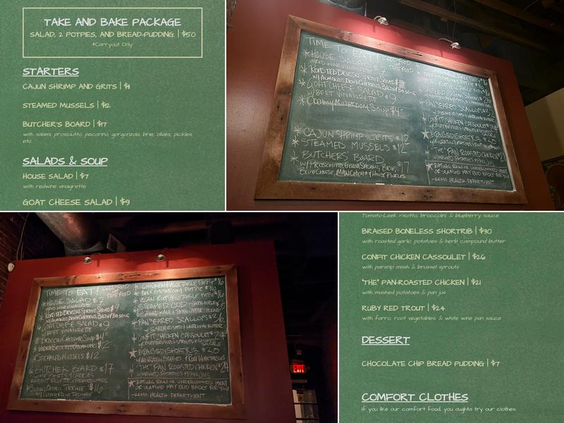 PotPie Menu