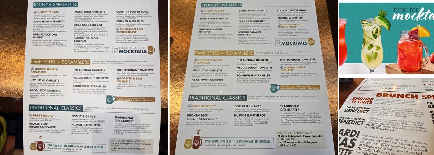 Another Broken Egg Cafe Menu