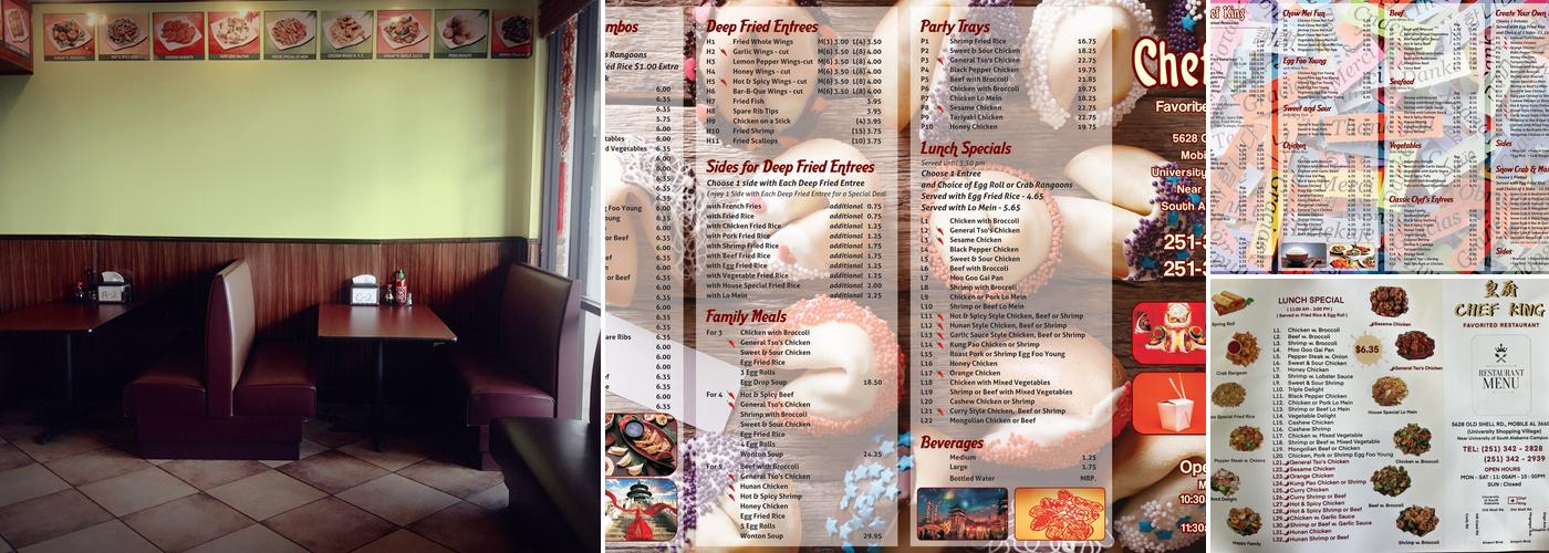 Chef King Menu
