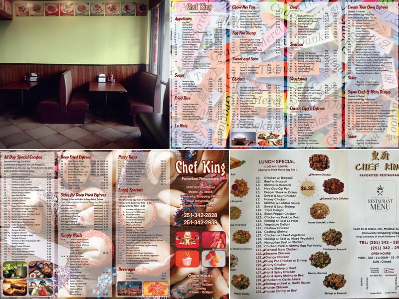 Chef King Menu