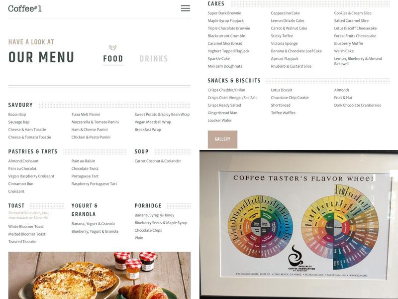 Coffee#1 Wellfield Road Menu