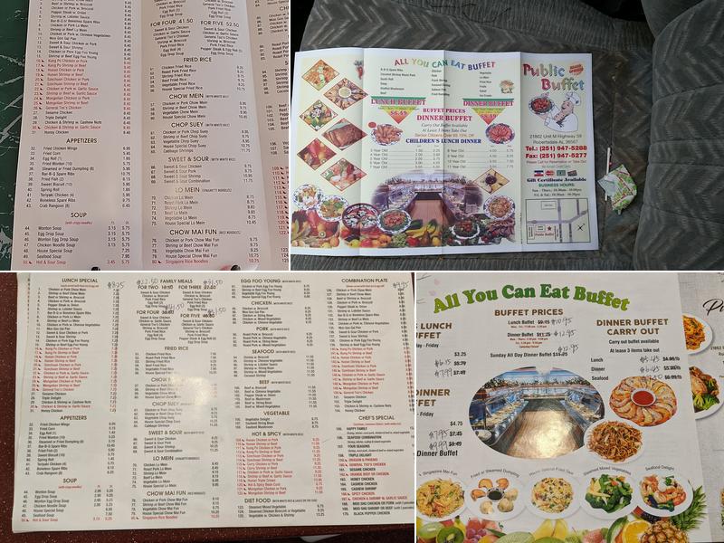 Public Buffet Menu