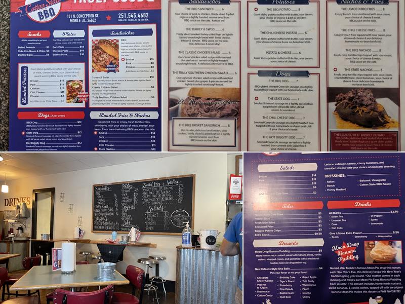 Cotton State BBQ Menu