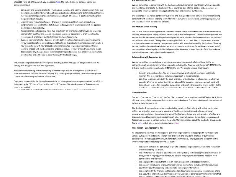 Starbucks - Dundee Kingway West DT Menu