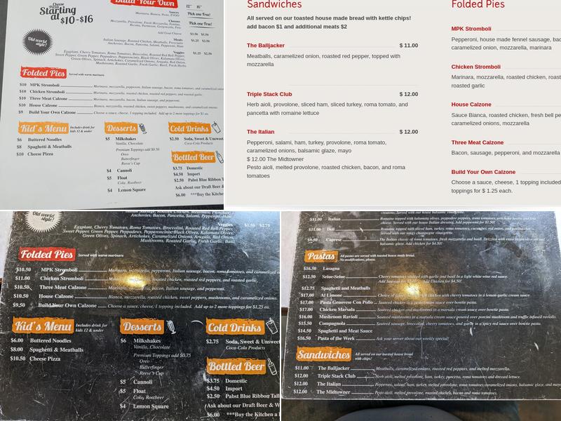 Midtown Pizza Kitchen Menu